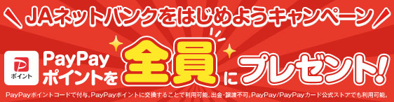 JAネットバンクをはじめようキャンペーン